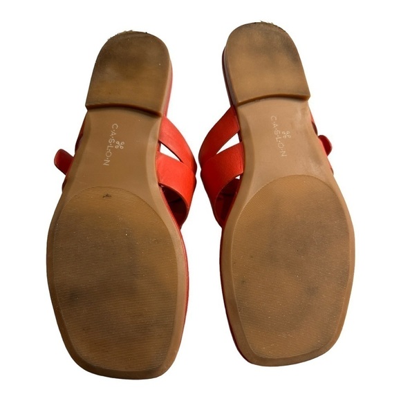 CASLON Circa Red Leather Sandals Size 7 - Picture 6 of 7
